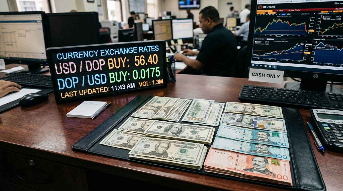 Dólar cierra en RD$59.80