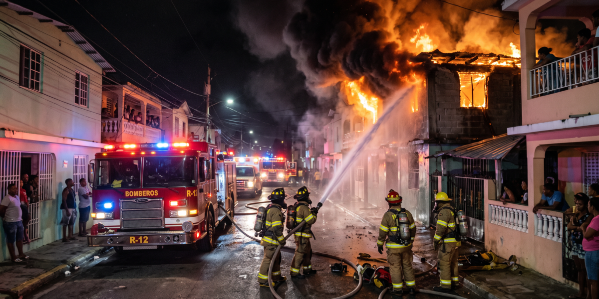 Incendio afecta sector del DN