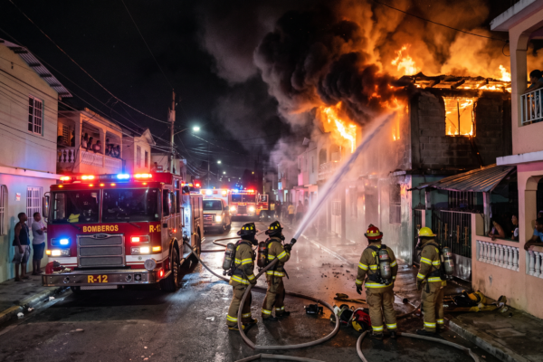 Incendio afecta sector del DN