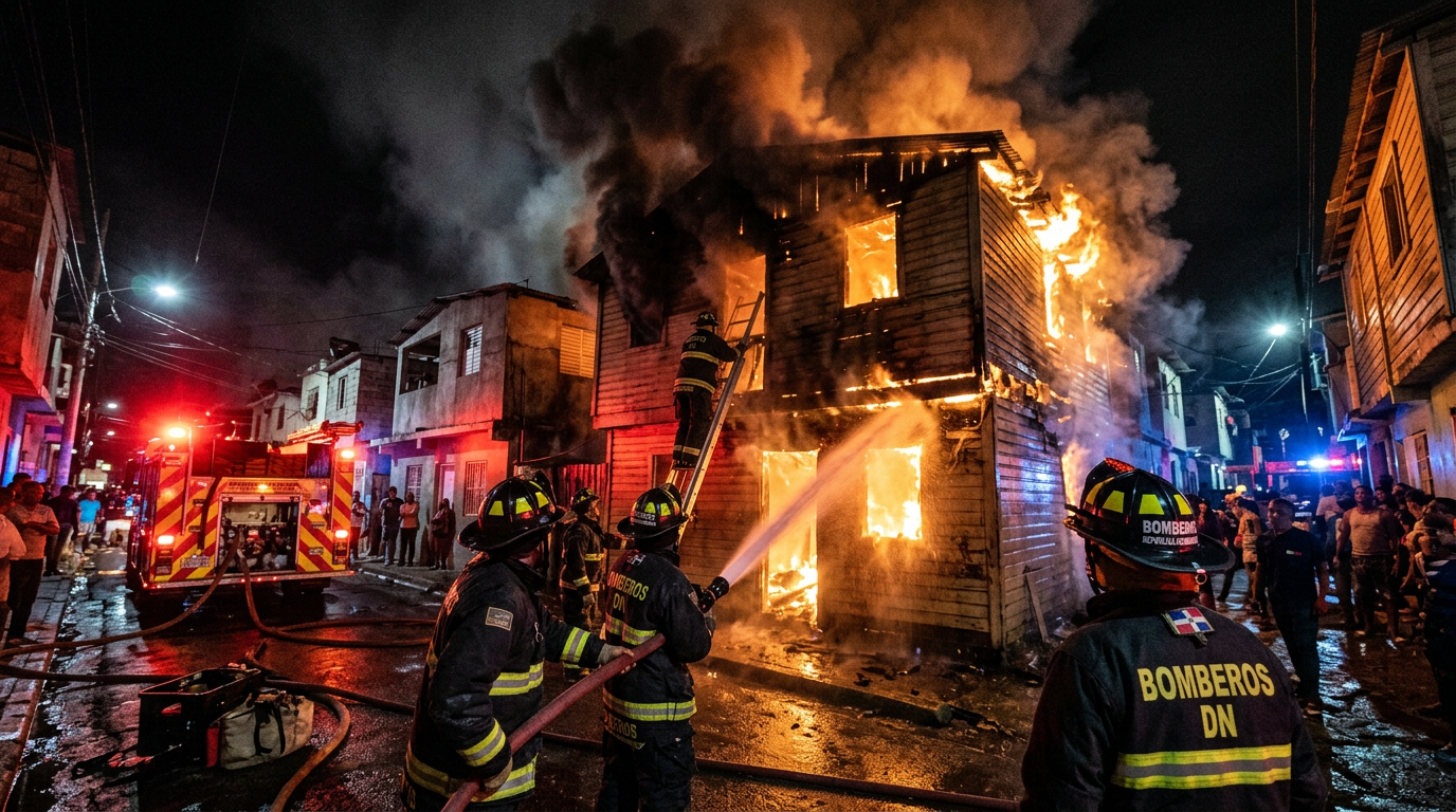 mujer-escapa-incendio-san-francisco-macoris-pareja