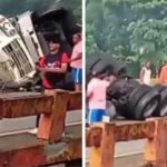 Vuelco de un camión en el puente del río Maimón deja dos heridos accidente-camion-maimon-autopista-duarte-2026