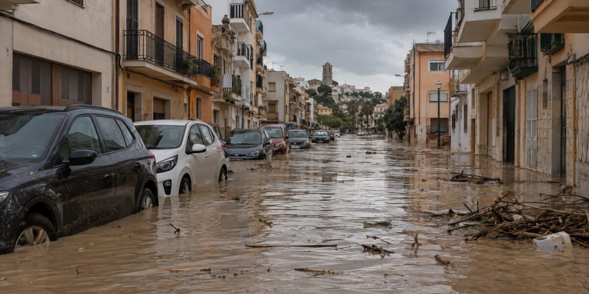 España en alerta roja por lluvias