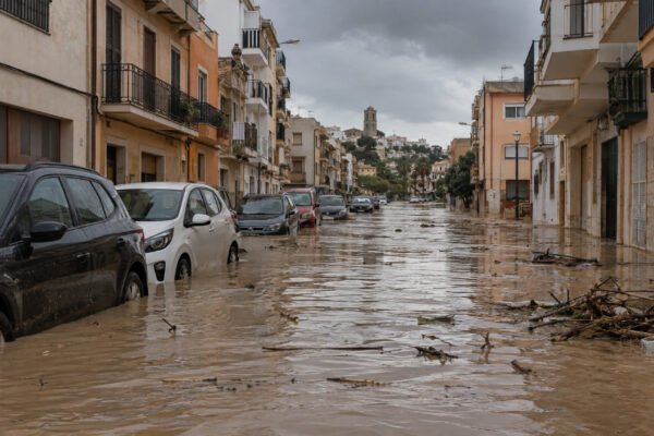 España en alerta roja por lluvias