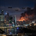 Ataque con drones en Moscú deja dos muertos y gran incendio en depósito de combustible