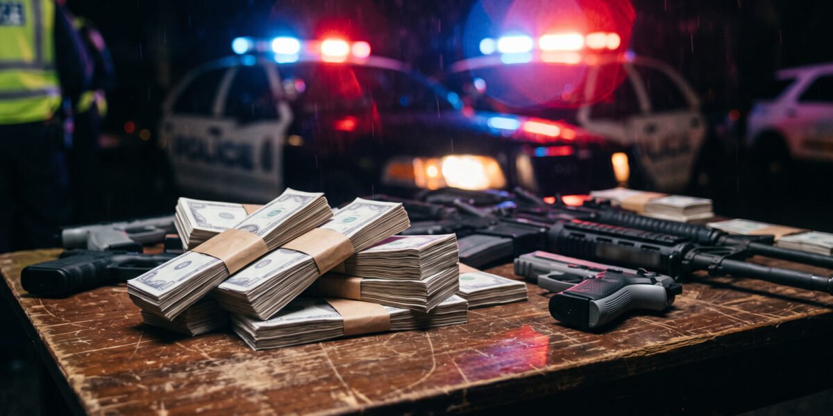Golpe al narcotráfico en Barahona: Policía apresa a ocho personas con armas y más de RD$600 mil