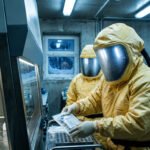 Imagen conceptual de laboratorio de bioseguridad en Rusia