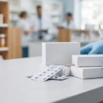 CNSS aprueba cobertura total a 13 medicamentos de alto costo Cajas y blísters de medicamentos sobre el mostrador de una farmacia moderna