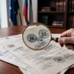 Lupa sobre documentos oficiales gubernamentales de la República Dominicana