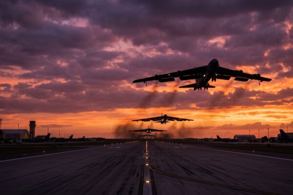 Estados Unidos retira aviones bombarderos de base británica por amenazas de seguridad