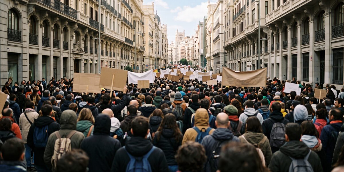 Caos en España: Protestas en 50 ciudades tras desahucio de anciana de 89 años