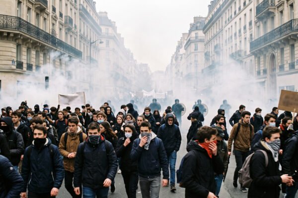 Francia: Estudiantes en pie de guerra