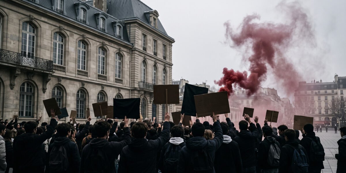 Caos en Francia: más de 1,000 escuelas afectadas por protestas estudiantiles masivas