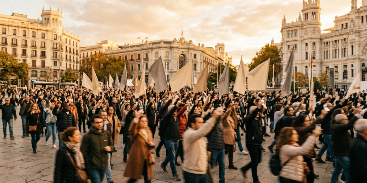 Sindicatos en España convocan huelga general por la crisis de la vivienda