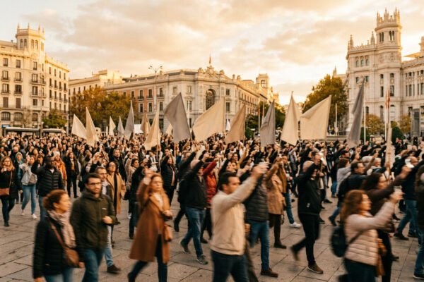 Sindicatos en España convocan huelga general por la crisis de la vivienda
