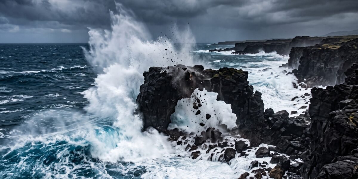 Colapso de arco marino en Hawái