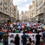 España marcha por crisis de vivienda