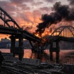 Máxima tensión en Ucrania: Rusia bombardea puentes estratégicos en Kiev con drones avanzados rusia-ataque-puentes-kiev-drones-pivdeni-1